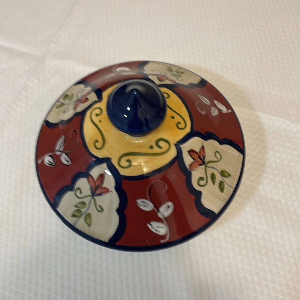 Vintage Pier 1 Vallarta Cookie Jar with lid. - Picture 7 of 9